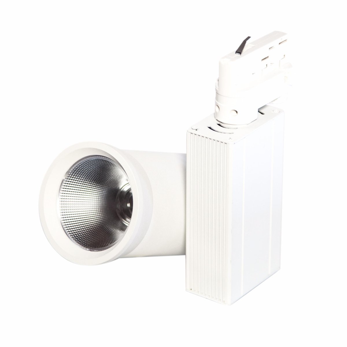 Spot LED sur Rail 35W 80° COB Triphasé BLANC - Silamp France