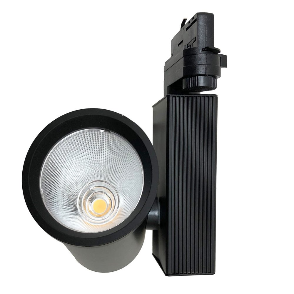 Spot LED sur Rail 35W 80° COB Triphasé NOIR - Silamp France