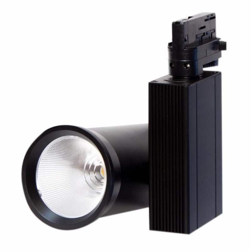 Spot LED sur Rail 35W 80° COB Triphasé NOIR - Silamp France