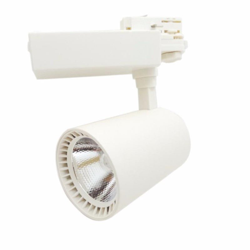 Spot LED sur Rail 40W 80° COB Triphasé BLANC - Silamp France