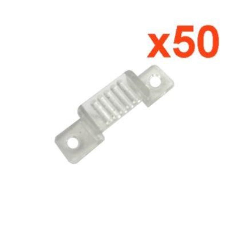 Support de Fixation Ruban LED 220V SMD5050 (Pack de 50) - Silamp France