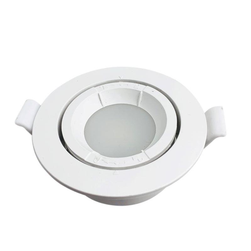 Support Spot Encastrable GU10 LED Orientable Rond BLANC - Silamp France