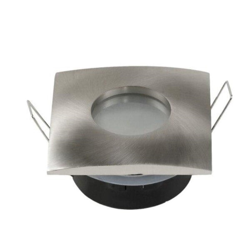Support Spot GU10 IP65 Carré Alu 82mm - Silamp France