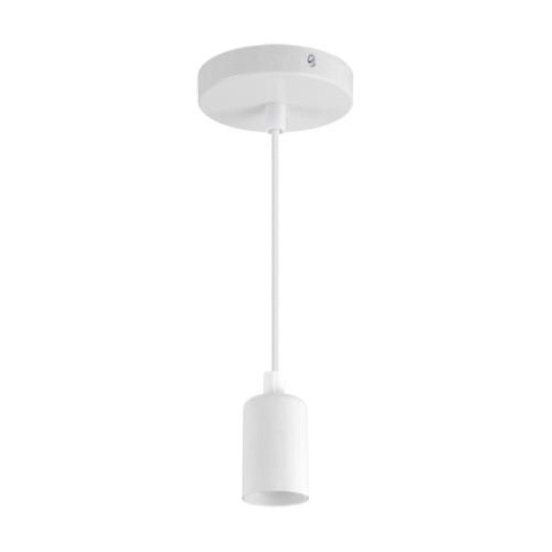 Suspension Ampoule E27 100cm Blanc - Silamp France