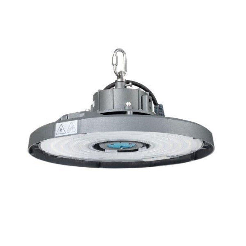 Suspension Industrielle HighBay UFO Haut Rendement 100W 180lm/W IP65 Garantie 5 Ans - Silamp France