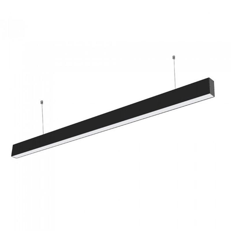 Suspension Linéaire LED 120cm 40W Interconnectable NOIR - Silamp France