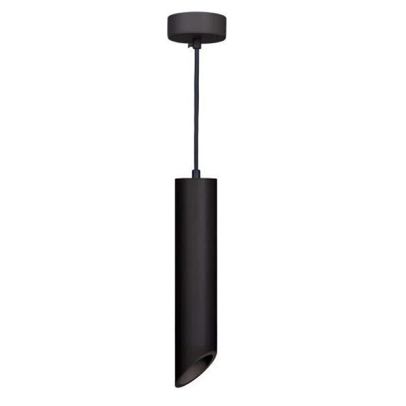 Suspension Luminaire Biseautée GU10 IP20 30cm Noir - Silamp France