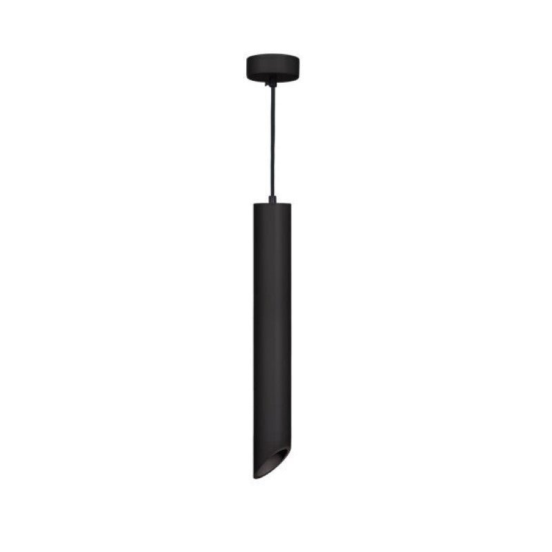 Suspension Luminaire Biseautée GU10 IP20 50cm Noir - Silamp France