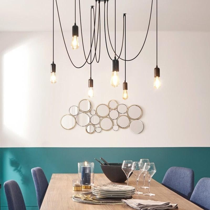 Elstead Chantilly Lustre à 5 bras multiples au fini bronze palladien, E27 Elstead Chantilly Lustre à 5 bras multiples au fini bronze palladien, E27