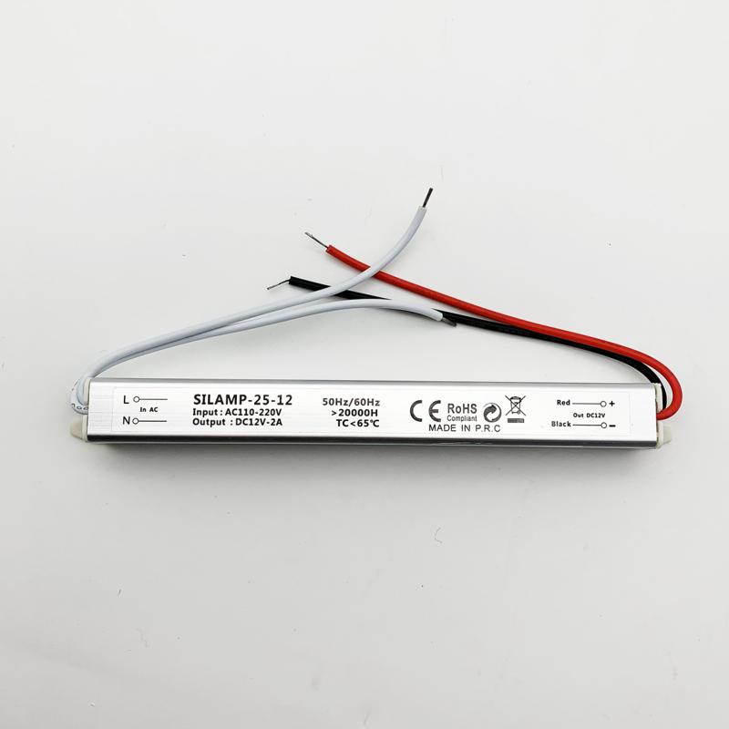 Transformateur 220V 12V IP44 25W DC 2A - Silamp France