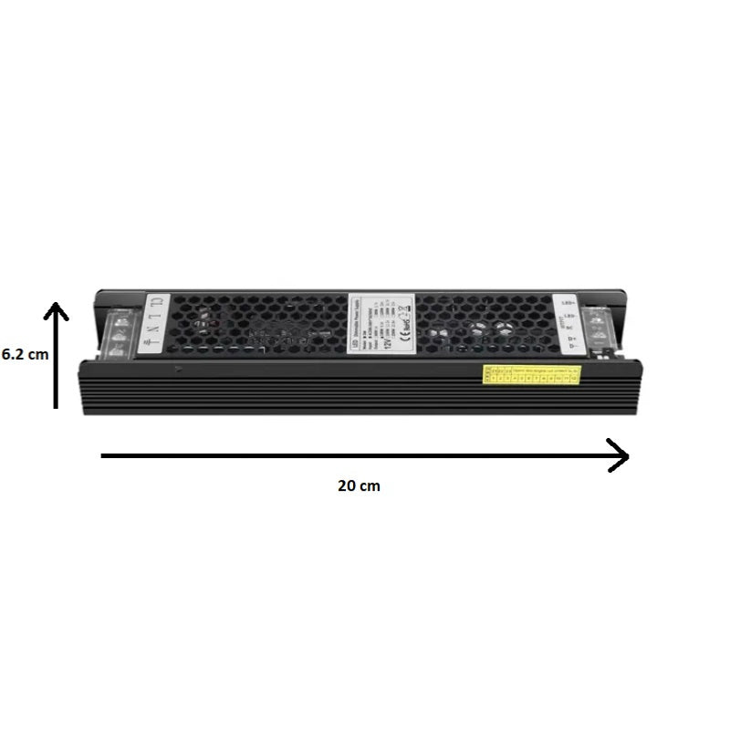 Transformateur Dimmable Slim 220V 12V 150W 6.25A - Silamp France