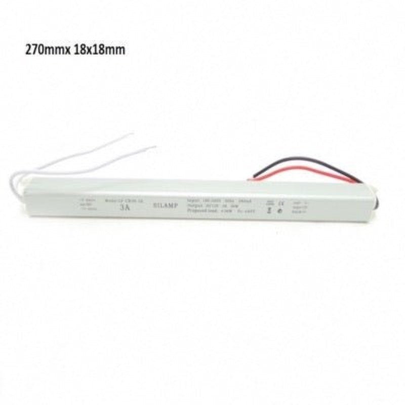 Transformateur Fin 220V 12V 36W DC 3A - Silamp France