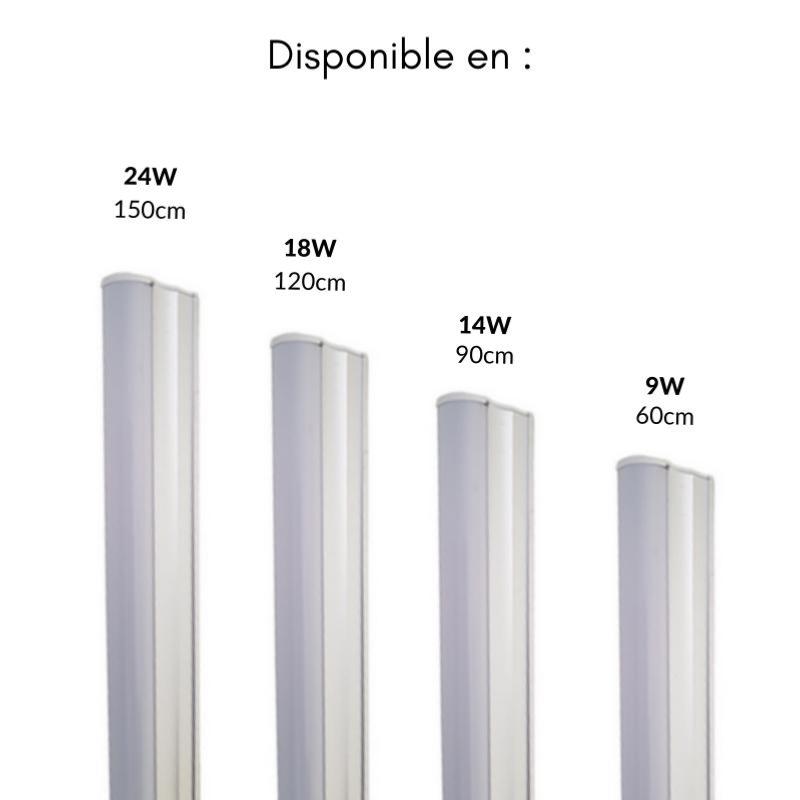 Tube néon LED 150cm T5 24W (Pack de 10) - Silamp France