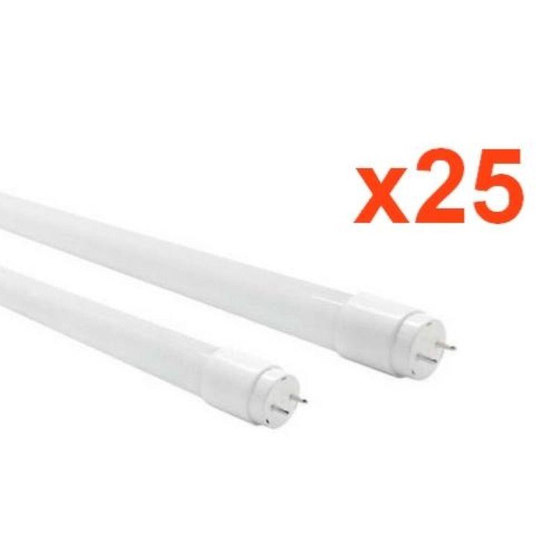 Tube Néon LED T8 120cm 12W Haut Rendement Garantie 5 ans (Pack de 25) - Silamp France