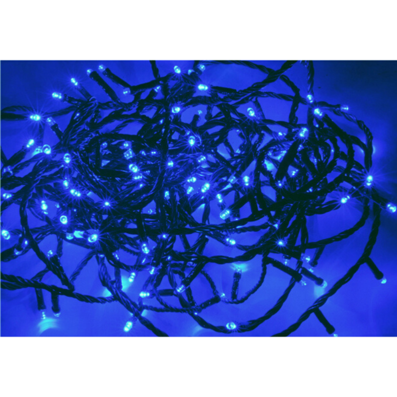 Guirlande LED 220V 9M IP44 180 LED - Bleu (+transfo)