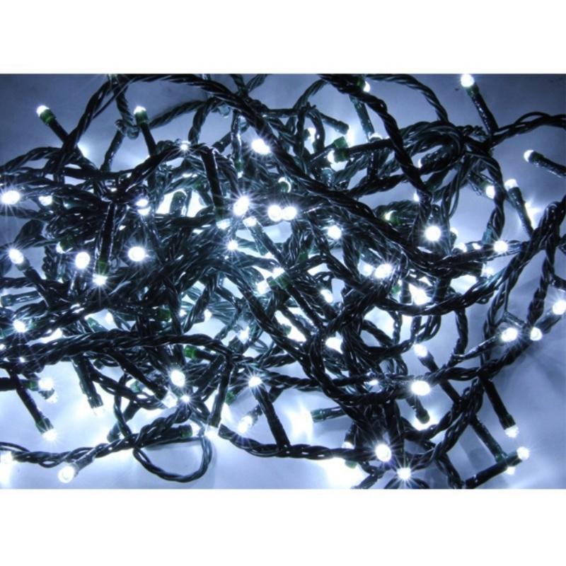 Guirlande LED 220V 12M IP44 240 LED - Blanc Froid (+transfo)