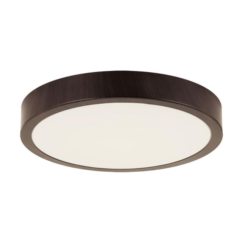 Plafonnier LED 18W Bois Wengé 28cm