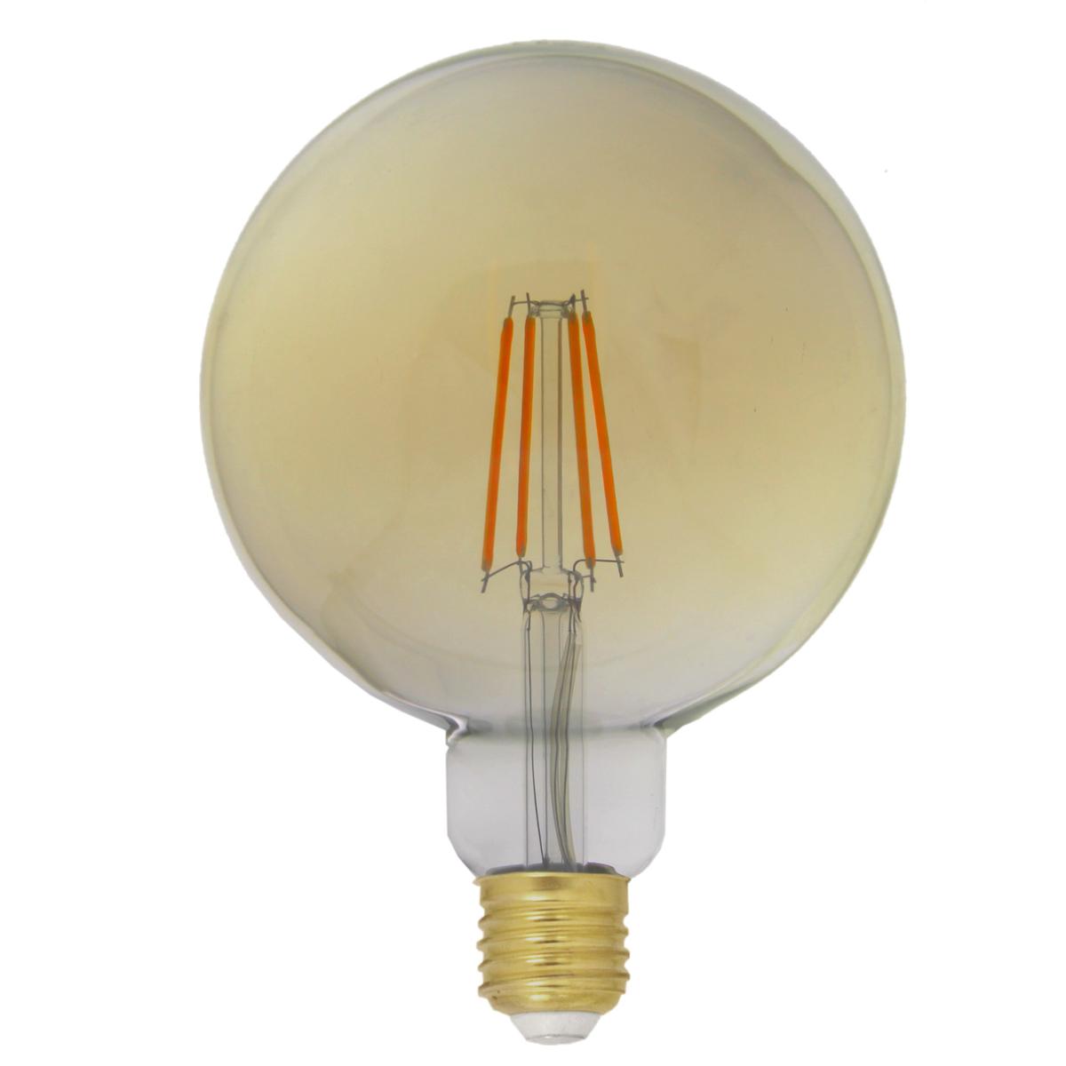 Ampoule LED E27 Filament Dimmable 8W G125 Globe - Linéaire