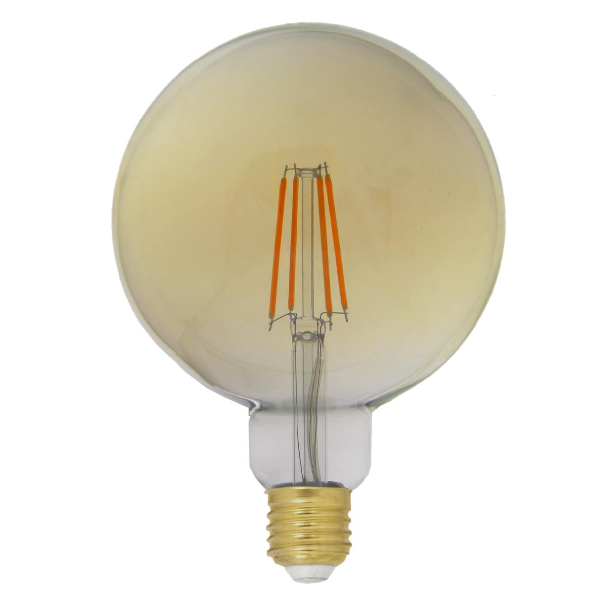 Ampoule LED E27 Filament Dimmable 8W G125 Globe - Linaire
