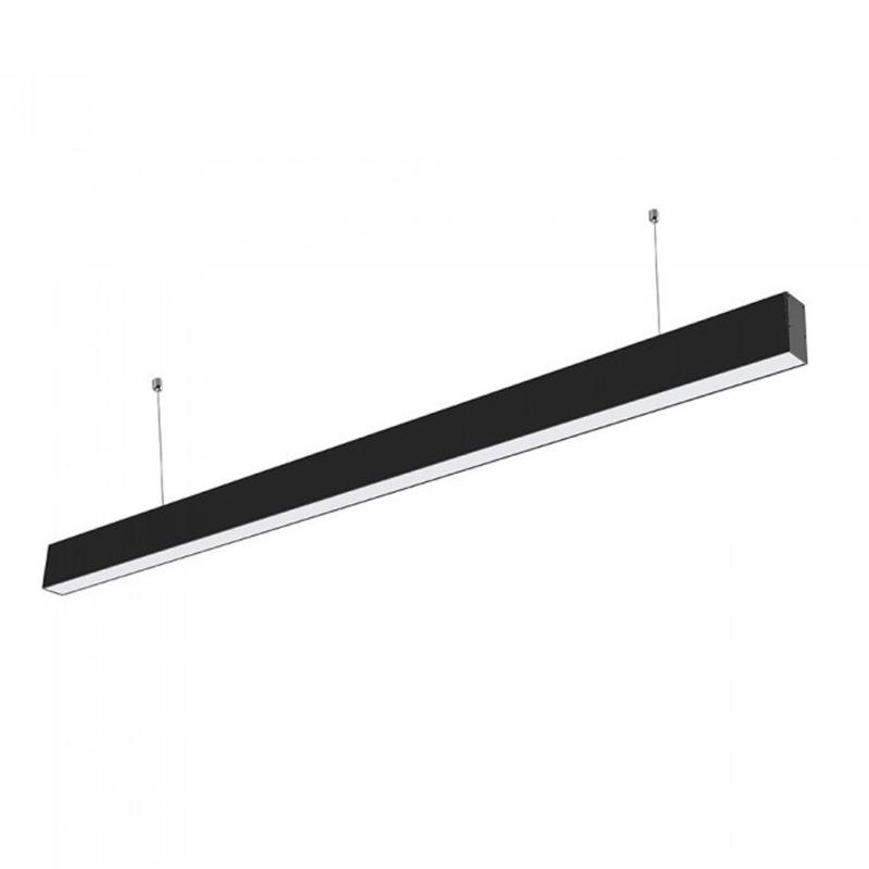 Rglette LED 120cmx7cm 36W Suspendue NOIR 