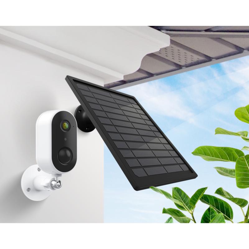 Caméra de Surveillance sans Fil Extérieure Connectée WiFi 1080p IP65 + Panneau Solaire 