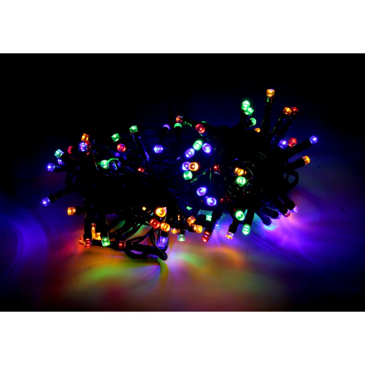 Guirlande LED Multicolore 220V 5M IP44 100 LED (+transfo)