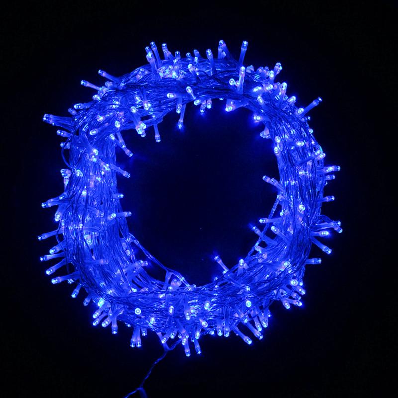 Guirlande LED 220V 25M IP44 500 LED - Bleu (+transfo) 