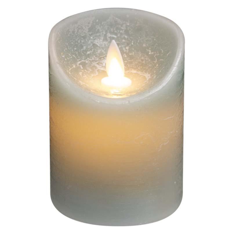 Bougie LED Flamme Vacillante  Piles Gris