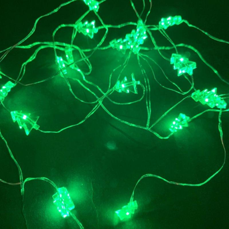Guirlande LED  Pile Sapin 1M90 IP20 20 LED - Vert