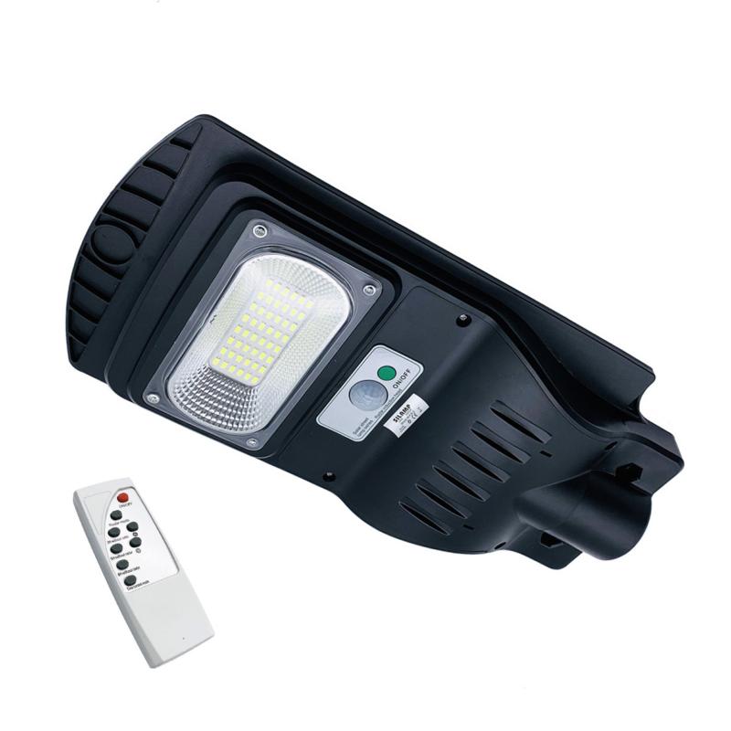 Luminaire LED urbain solaire 24W IP65 Dimmable (Barre métallique + télécommande incluses)