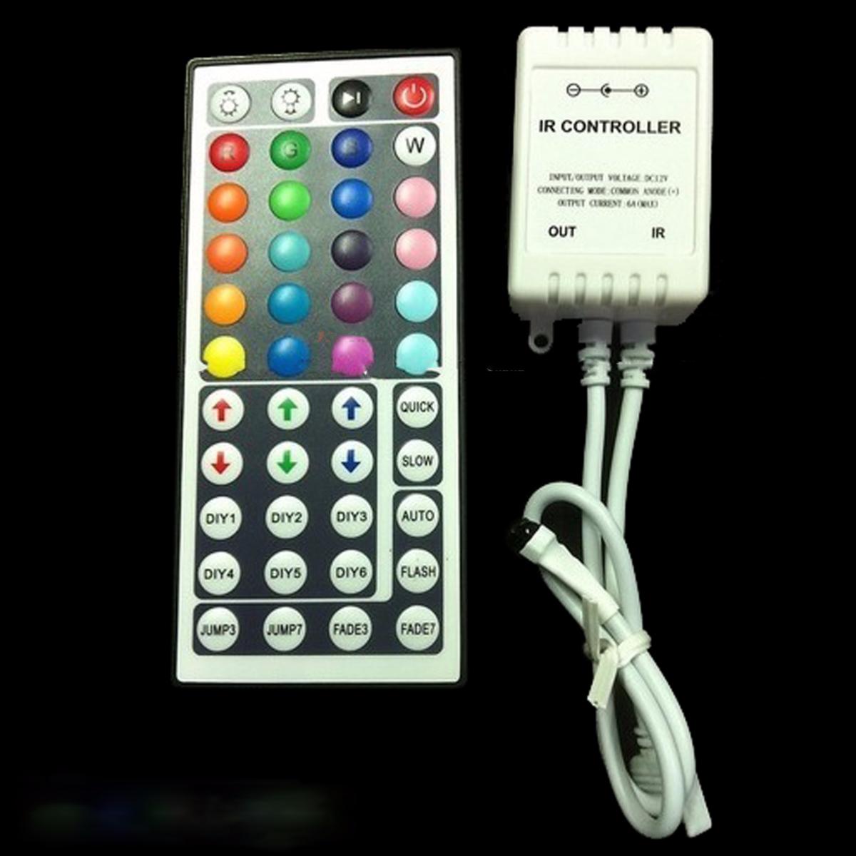 Contrôleur RGB & Télécommande 44 commandes pour ruban 12V/24V RGB