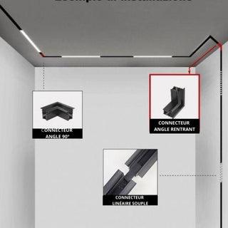 Connecteurs Rail Magnétique Encastrable