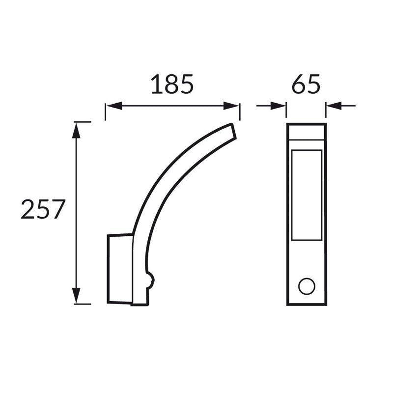 Applique Murale LED Extérieur 10W Noir avec Détecteur de Mouvement