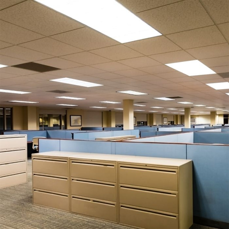 Panneau LED 120x30 40W 120lm/W Flicker Free Contour Blanc (Pack de 6)