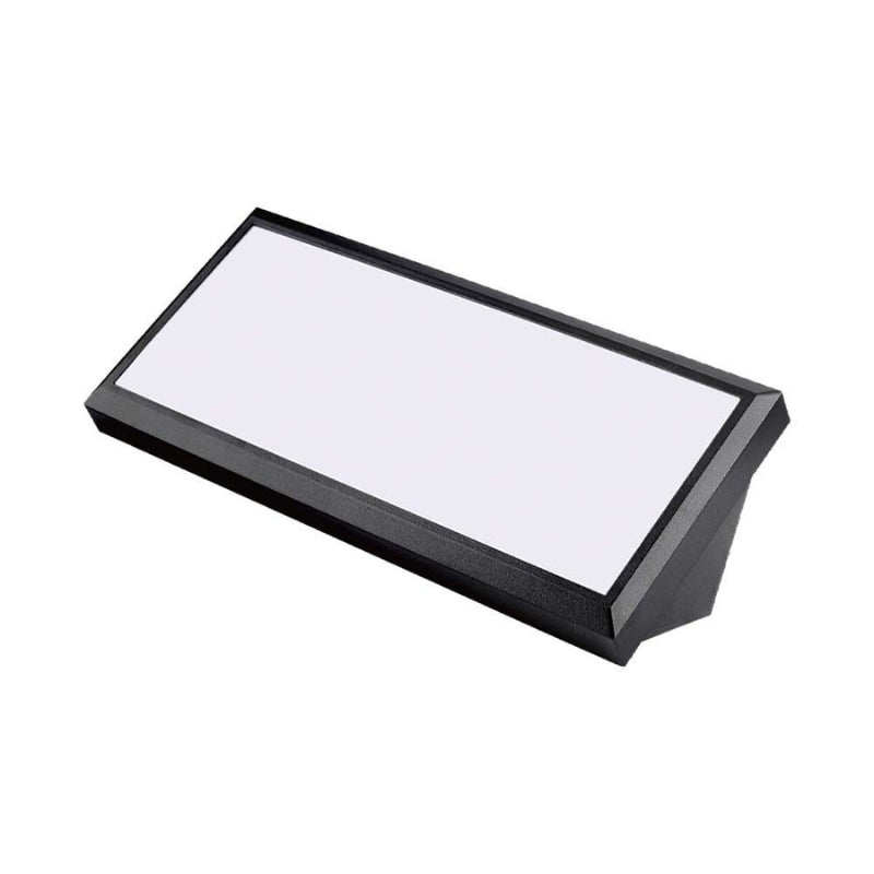 Balise Murale Extérieur Encastrable Rectangulaire 12W IP65 Noir