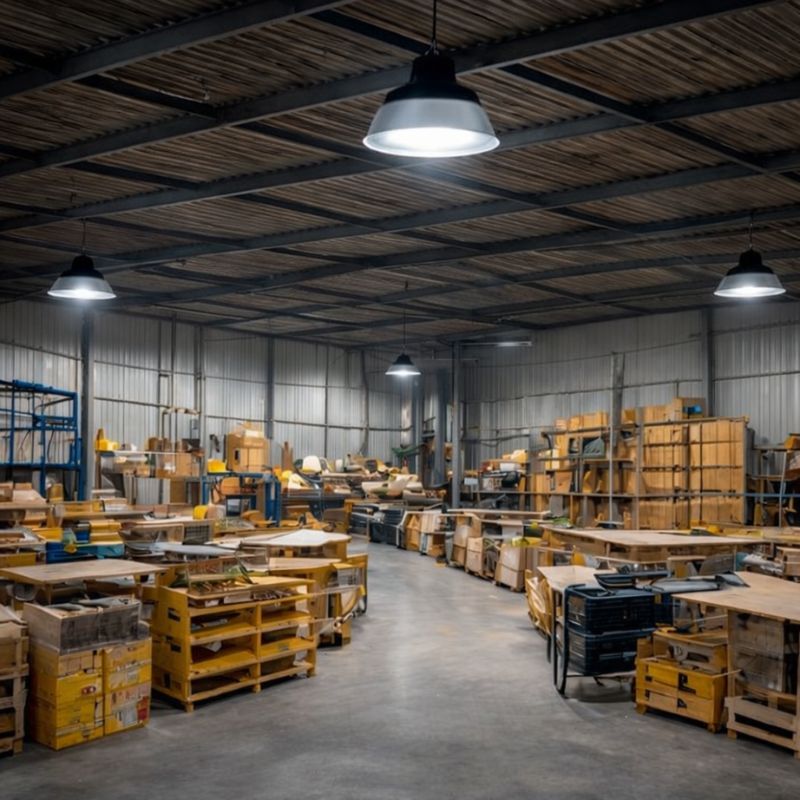 Pack de 5 - Cloche LED Industrielle 200W 90° ARGENT 150lm/W - Garantie 5 ans