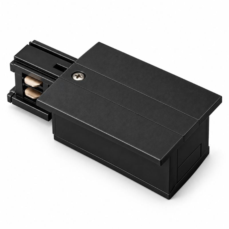 Connecteur d'Alimentation pour Rail Encastrable Triphasé Noir - Silamp France
