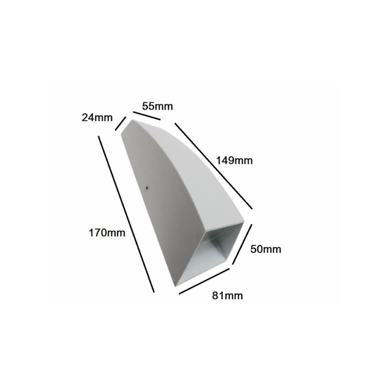 Applique Murale LED Double Faisceaux 7W IP44 BLANC