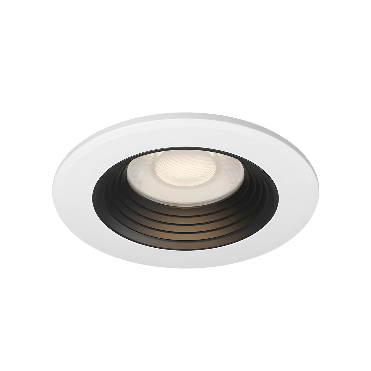 Spot LED Encastrable Rond 6,5W Ø85mm Dimmable CCT Blanc, Intérieur Noir
