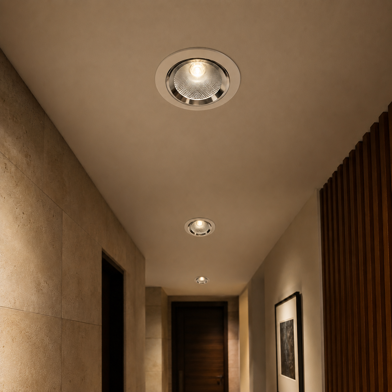 Spot LED Escargot Encastrable Orientable COB 10W 1000lm 23°
