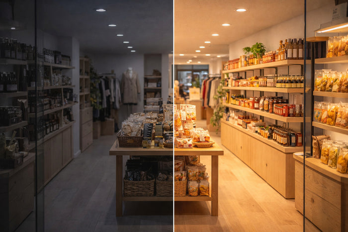 Éclairage de magasin : l'impact de l'IRC et de la température de couleur sur les ventes