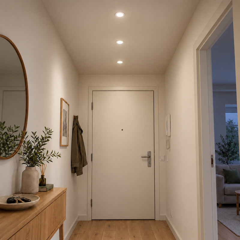 Downlight Dalle LED Ronde Ø85mm 3W Blanc CCT - Pack de 10