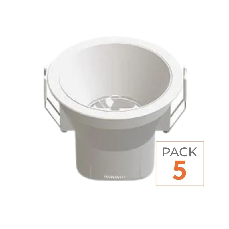 Spot LED Encastrable 9W IP44 Dimmable Blanc CCT Ø85mm - 3000K/4000K/6500K (Pack de 5)