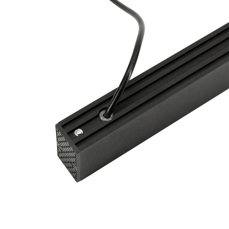 Linéaire Suspendu LED 30W 120cm UGR19 Noir - Garantie 5 ans