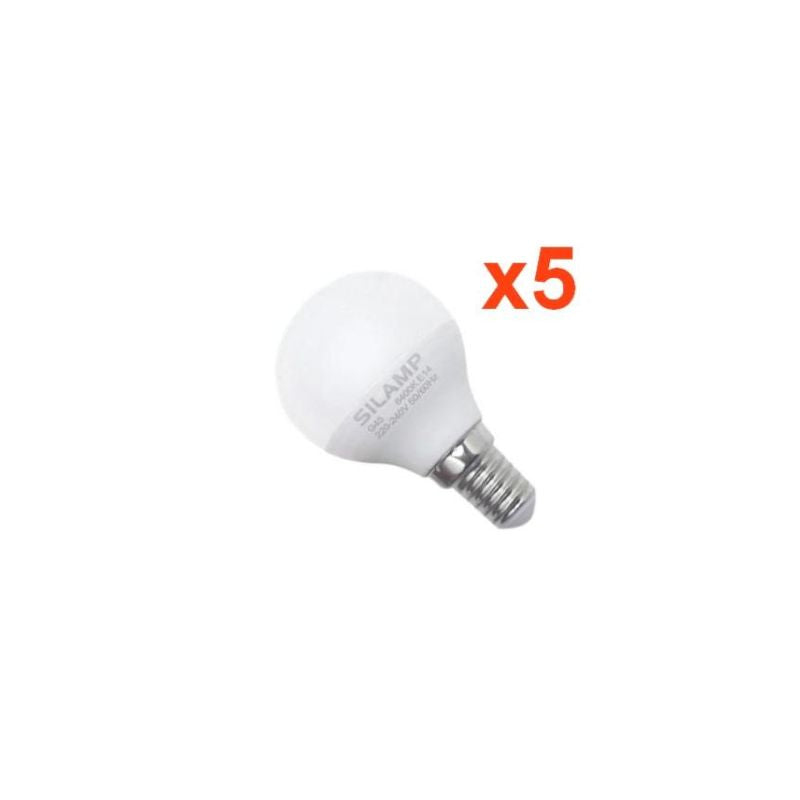 Ampoule LED E14 8W 220V G45 300° (Pack de 5)