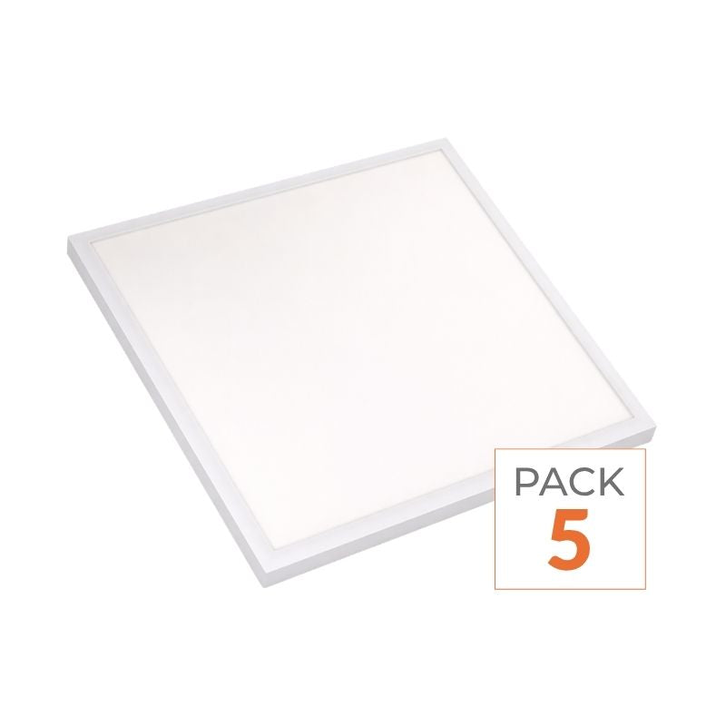 Panneau LED Slim 60x60 40W Blanc - 40000h (Pack de 5)
