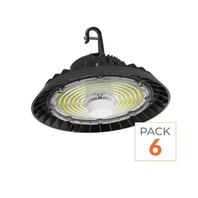 Pack de  6 - Cloche LED Industrielle UFO Dimmable 250W 187lm/W