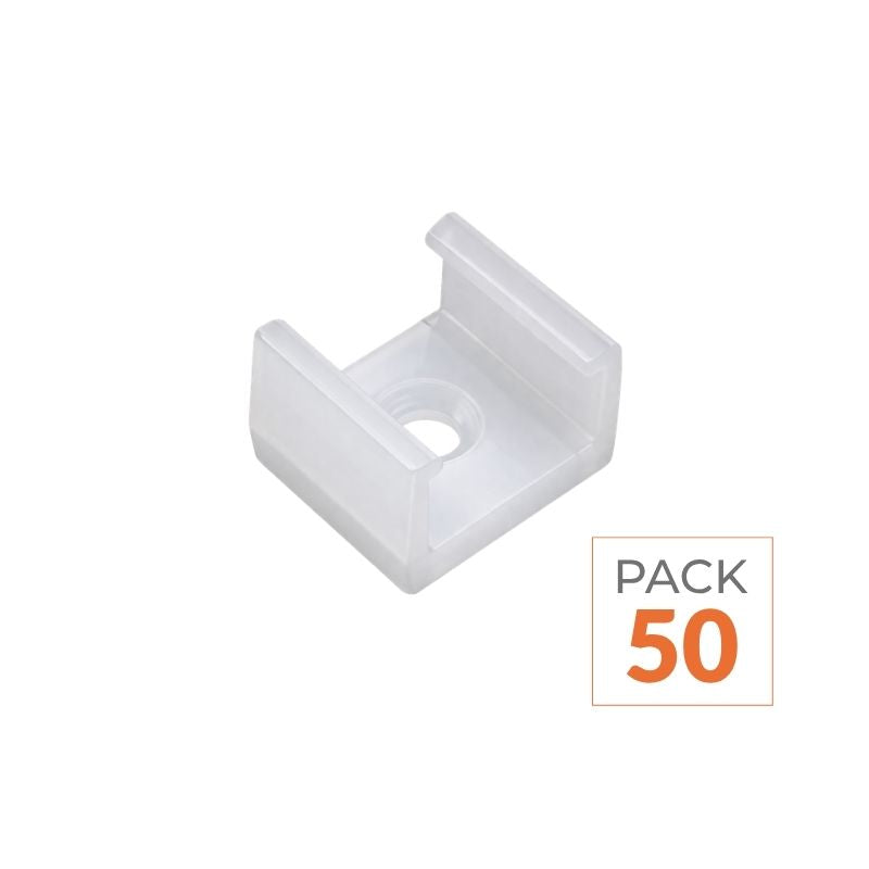 Support de Fixation Ruban LED Fin 220V SMD2835 - Pack de 50