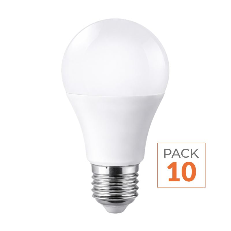 Ampoule LED E27 12W 220V A60 180° (Pack de 10)