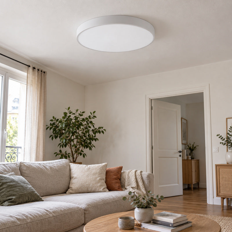 Plafonnier LED Blanc 54W 60cm